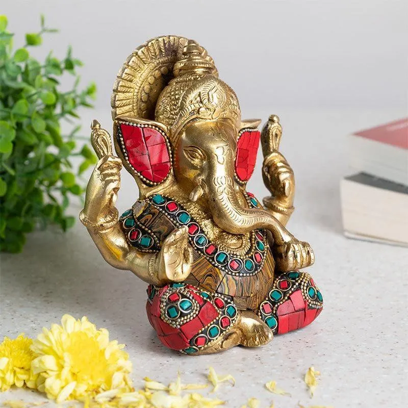 Lord Ganesha Bliss Showpiece media 3