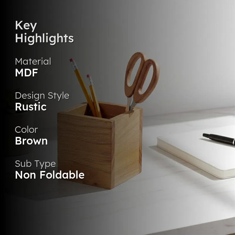 PencilPort MDF Pen Stand - Brown media 2