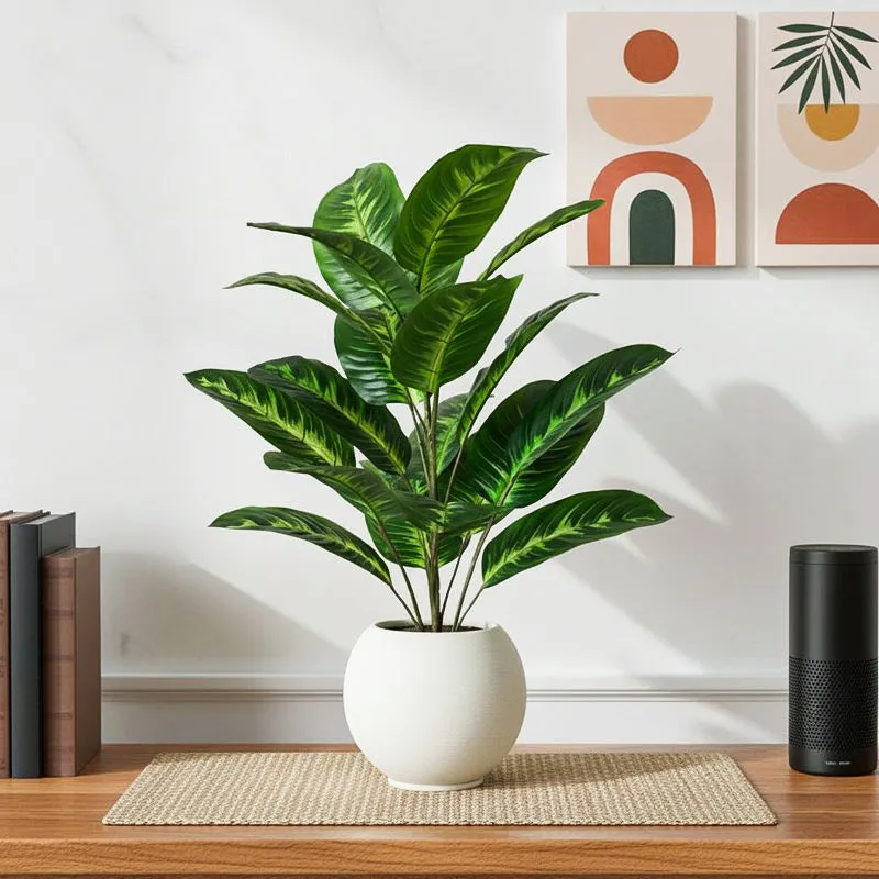 Faux Everlasting Fiddle Fig Plant With Pot - 79 cm (2.6 ft) media 1