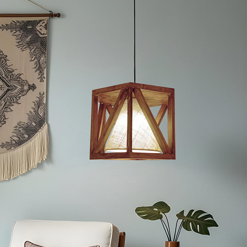 Lystra Single Wooden Ceiling Lamp