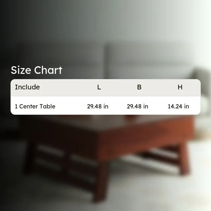 Servo Sheesham Wooden Center Table - Deep Brown media 11