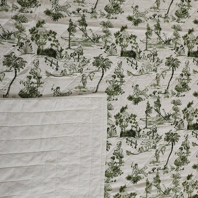 Thread & Soul Floral Cotton Quilt - 250 GSM media 5