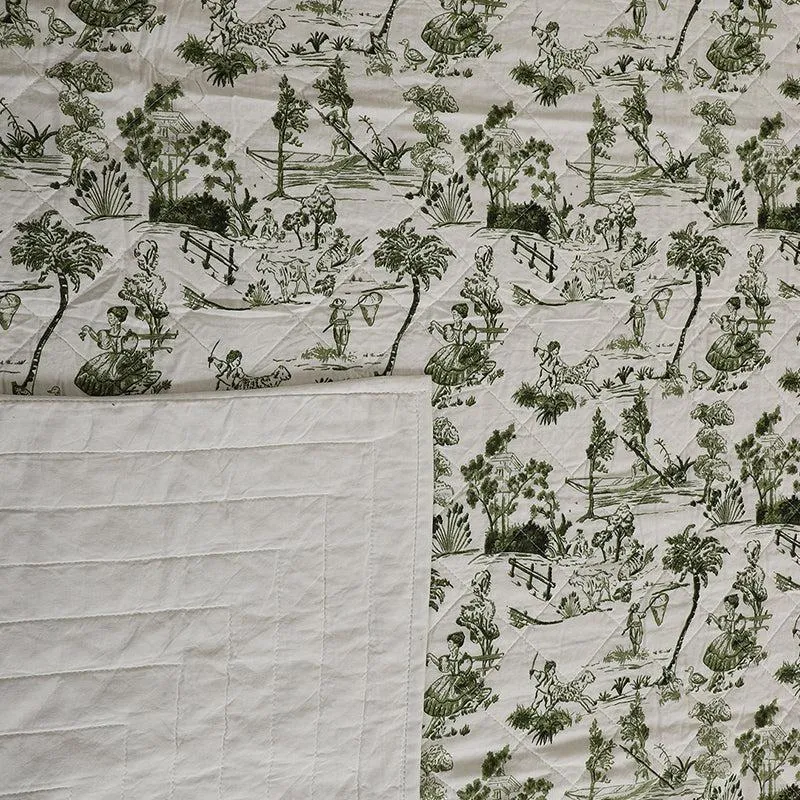 Thread & Soul Floral Cotton Quilt - 250 GSM media 5