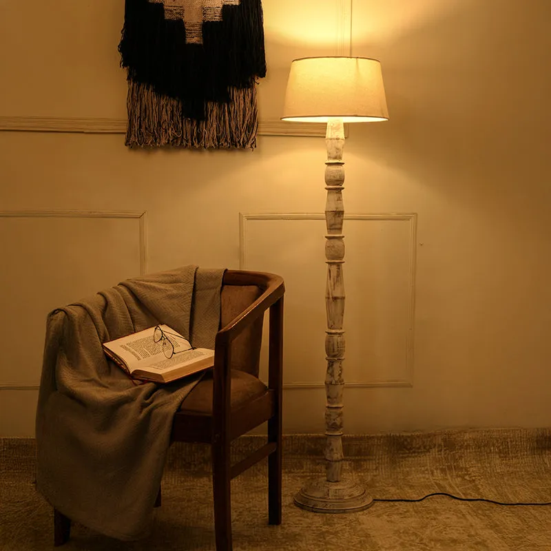 Nocturne Prism Jute Floor Lamp media 1
