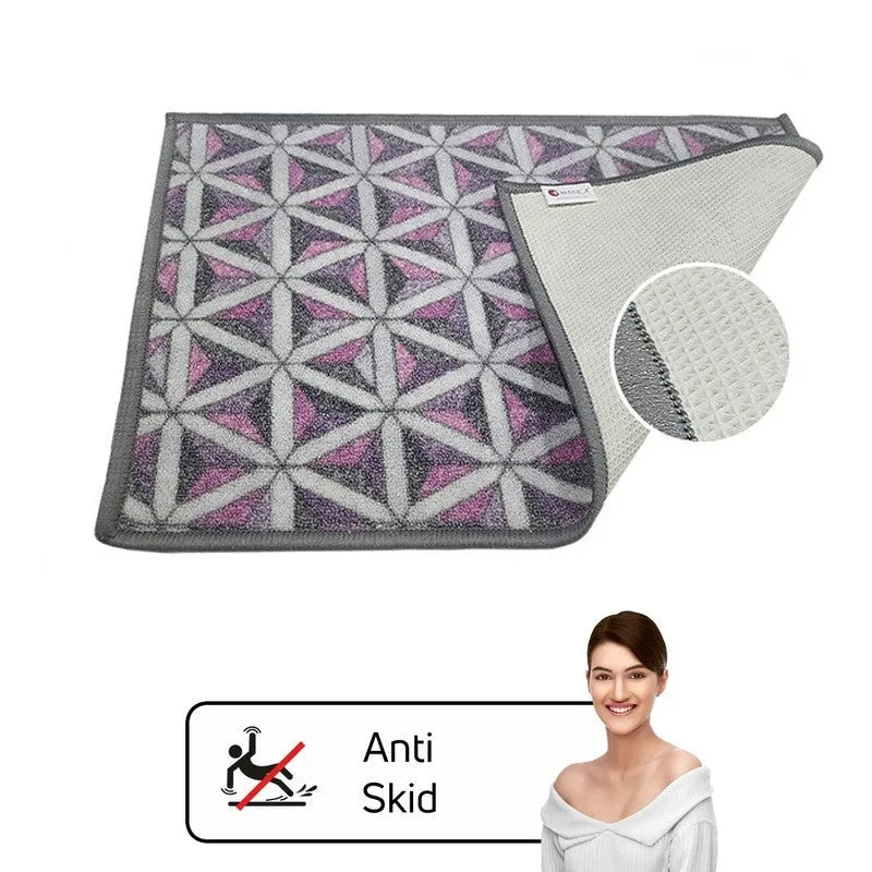 Mira Geometric Nylon Door Mats - Purple media 7