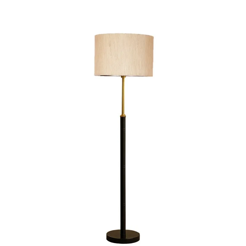 Nordic Glow Wooden Floor Lamp - Beige media 5