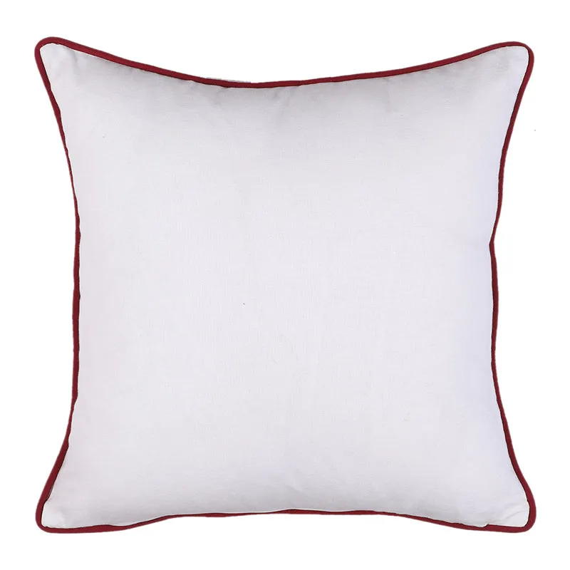 Dotti Charm Embroidered Cotton Cushion Cover - Set Of Two media 4
