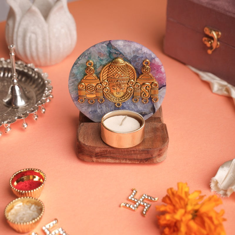 Eternal Shree Lord Venkateshwara Tealight Candle Holder