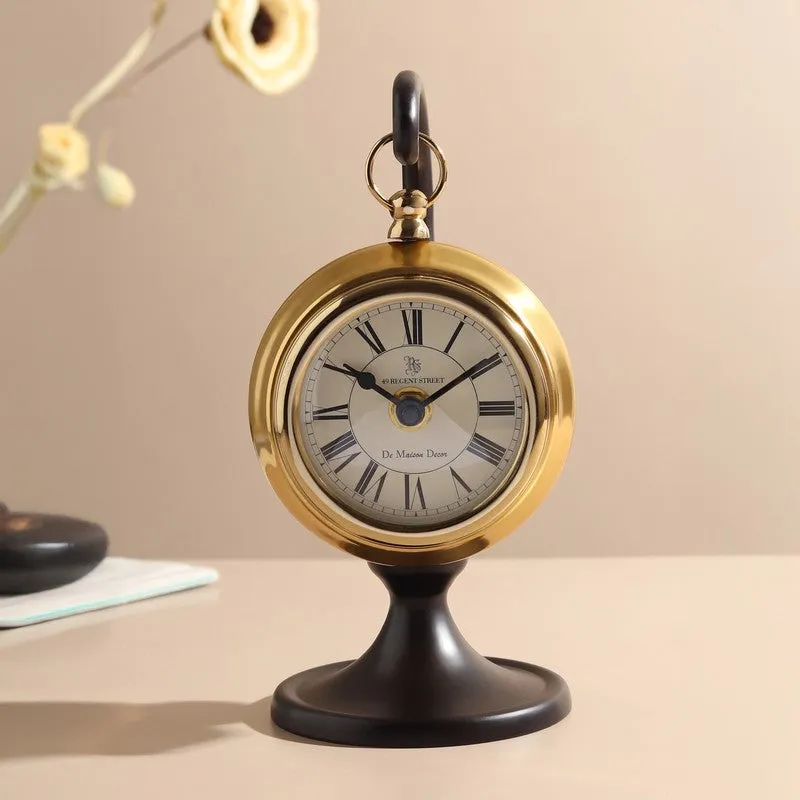 TimeLuxe Table Clock - Gold media 1
