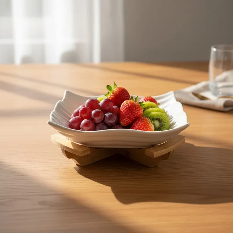 Pure Serve Ceramic Serving Bowls(1200 mL Each) - Set Of Two media 4