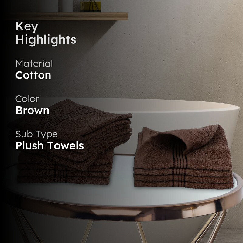Bodil Face Towel (Brown) - Set Of Twelve media 2