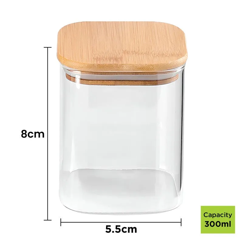 Gripz Glass Jar (300 mL Each) - Set Of Five - 9