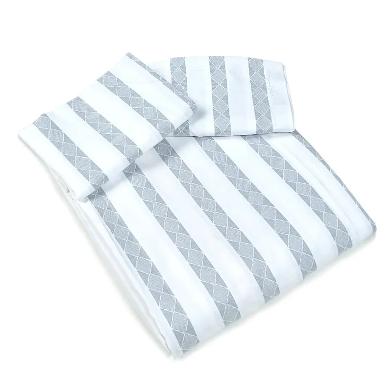 Saral Home Striped Microfiber Bedsheet (Teal) - 350 GSM media 6