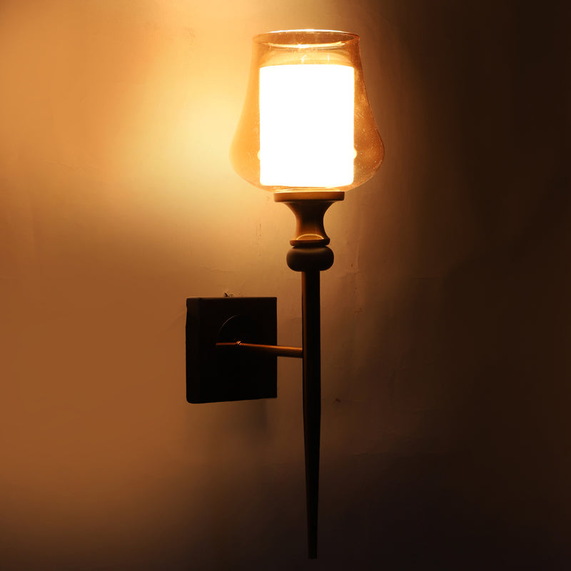 Alankrita Iron & Glass Wall Lamp media 7