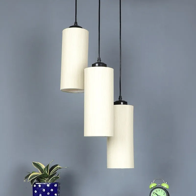 Glowspire Triple Metal Ceiling Lamp - Beige media 3