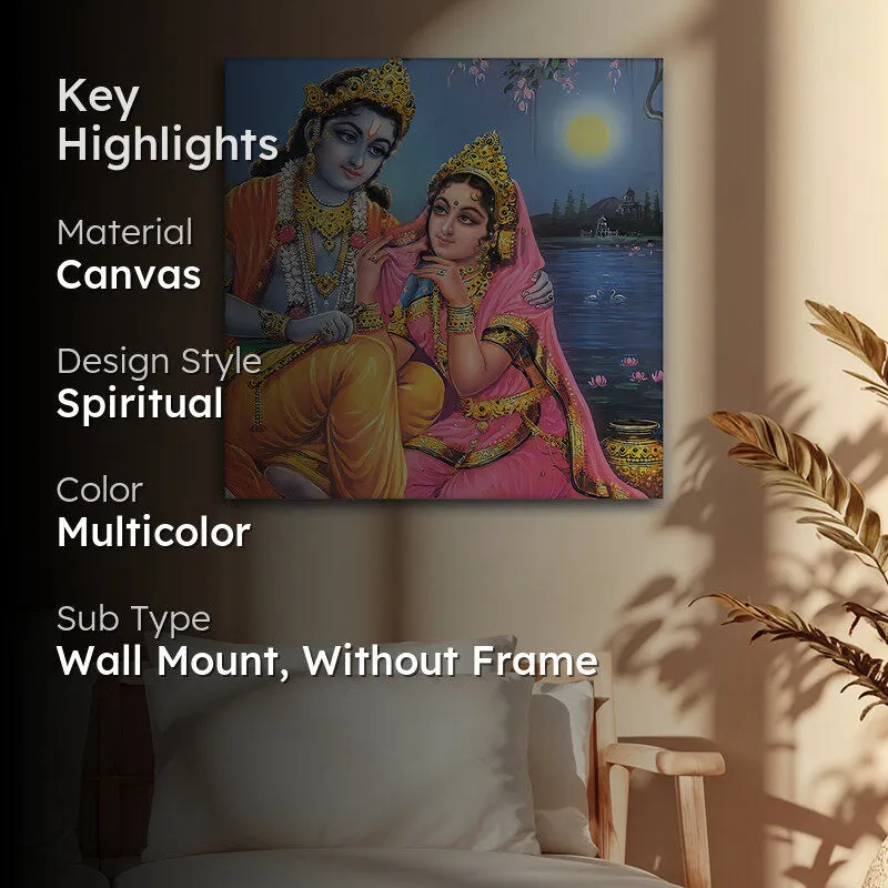 Gaze Of Radha Canvas Wall Art media 2