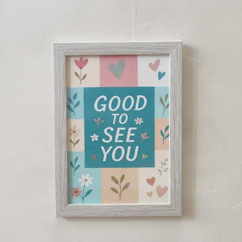 Chic Pastel Wall Painting With Frame - Set Of Three media 4