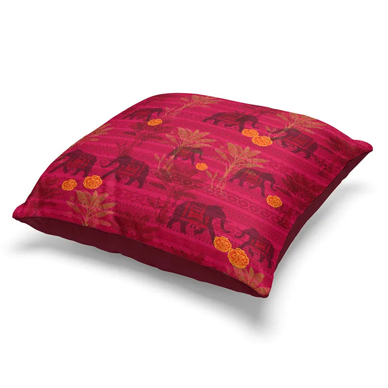 Savannah Haathi Printed Cushion Cover Set - Set Of Two media 4