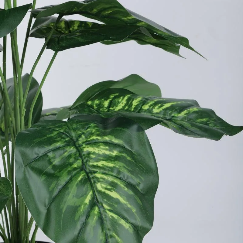 Faux Tropic Leopard Lily With Black Plastic Pot - 2.13 ft media 5