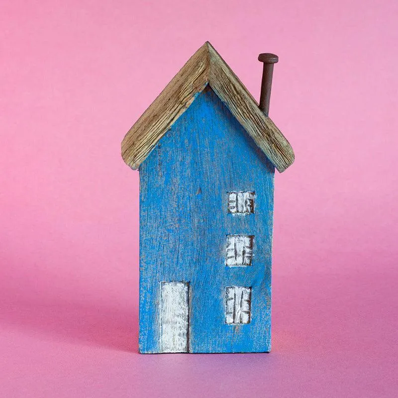 Tiny Homes Wooden Paperweight - Blue media 3