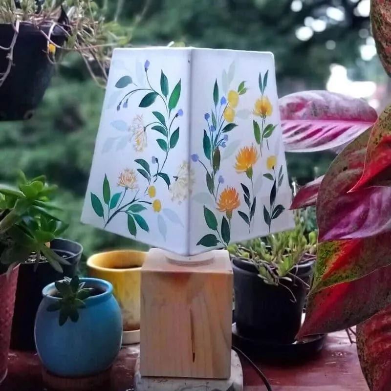 Mildura Empire Handpainted Fabric Table Lamp - Multicolor media 4