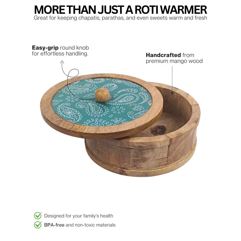 Rasva I Wood Roti Box - Teal media 7
