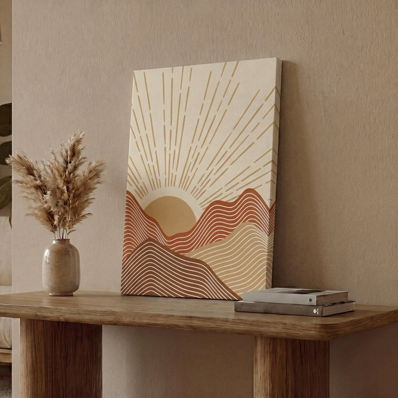 Terracotta Dawn Wall Painting