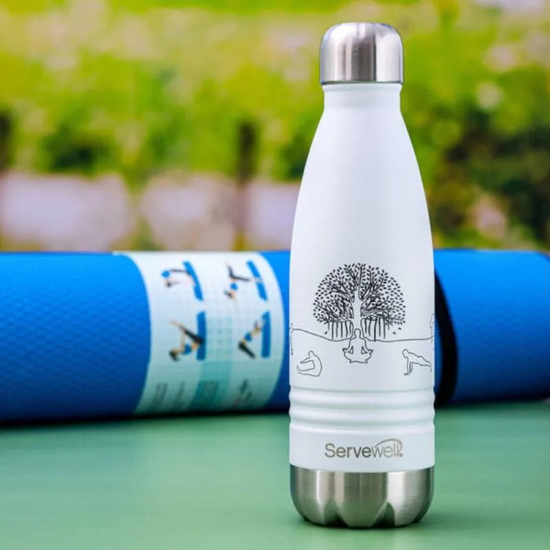 Zen Sip Hot & Cold Thermos Bottle (White) - 500 mL media 1