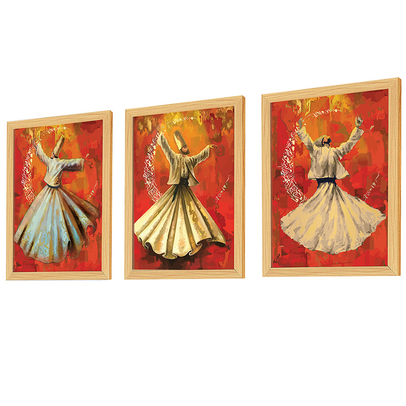 Sufi Dancers Wall Art - Set Of Three media 5