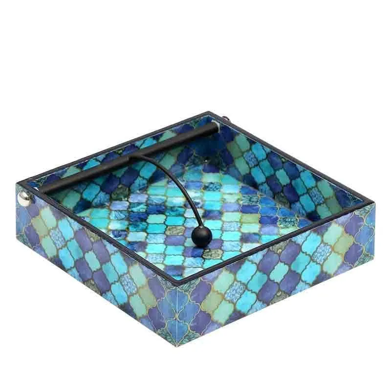 Ombre Checkered Tissue Holder media 3