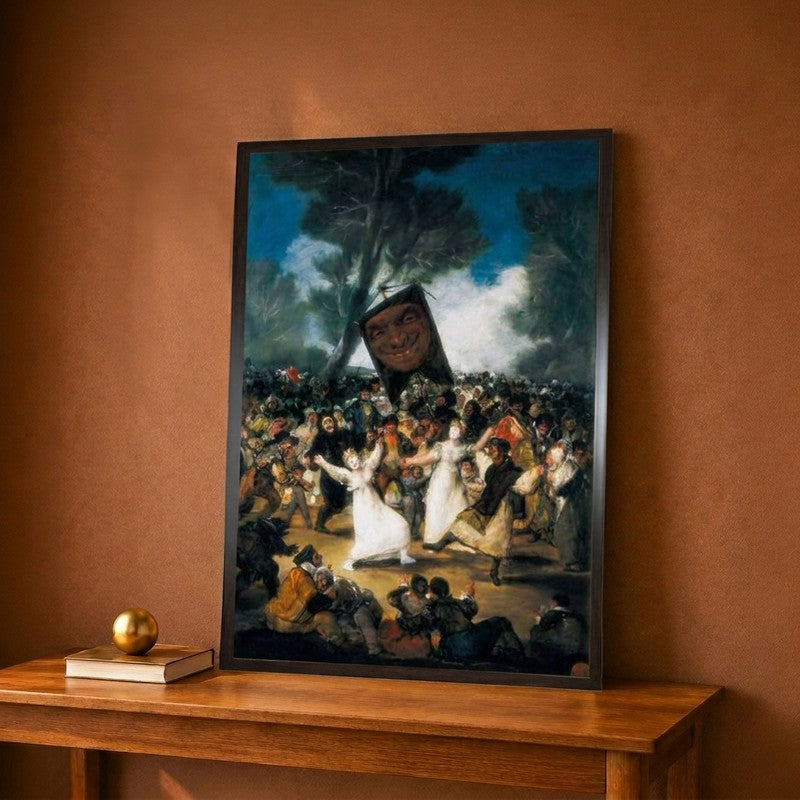 The Burial of the Sardine Canvas Wall Painting - 9 x 12 Inches
