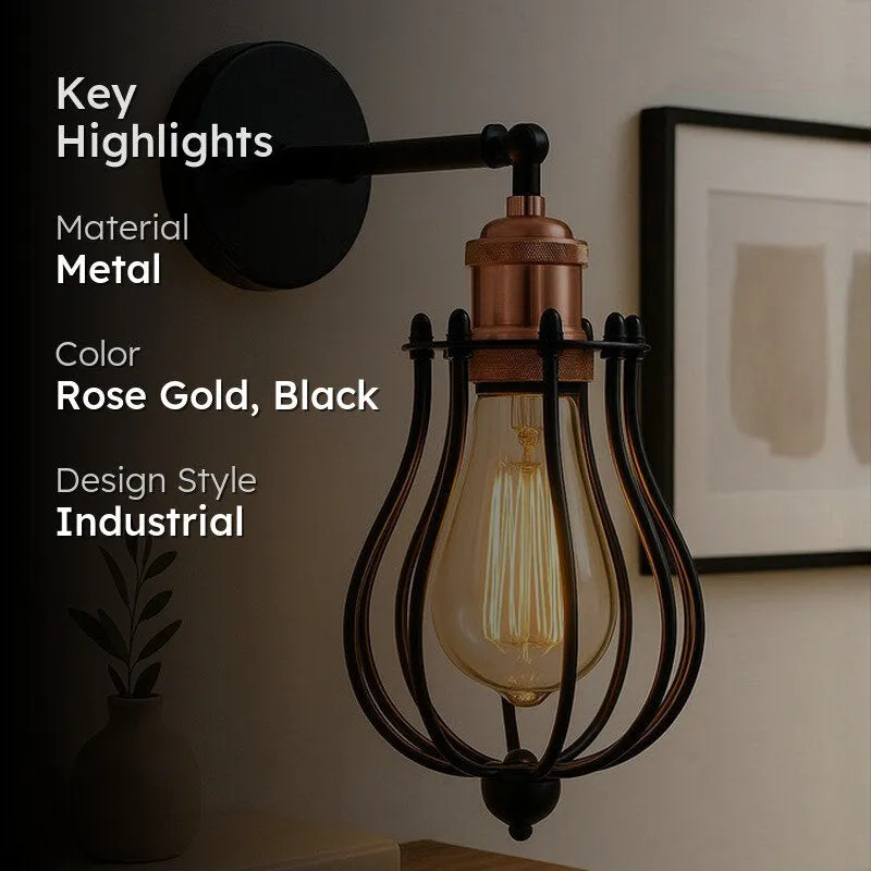 Poshell Metal Wall Lamp - Rose gold media 2