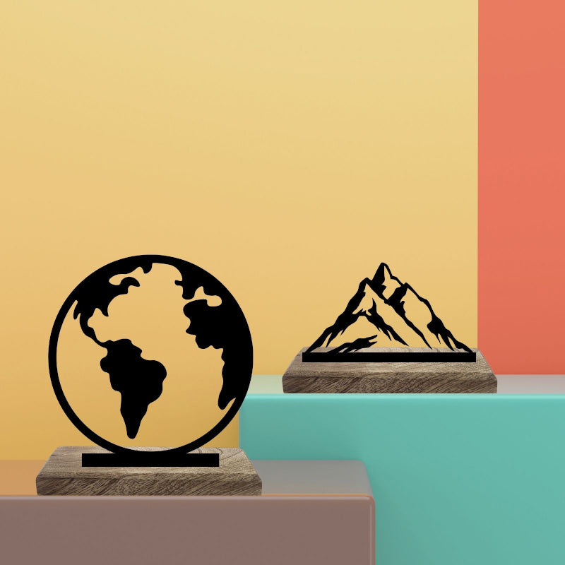Global Perspectives Showpiece - Set Of Two