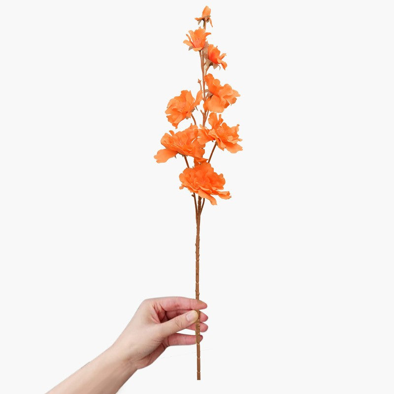 EverBloom Duo (Orange) Stylish Faux Floral - Set Of Two media 3