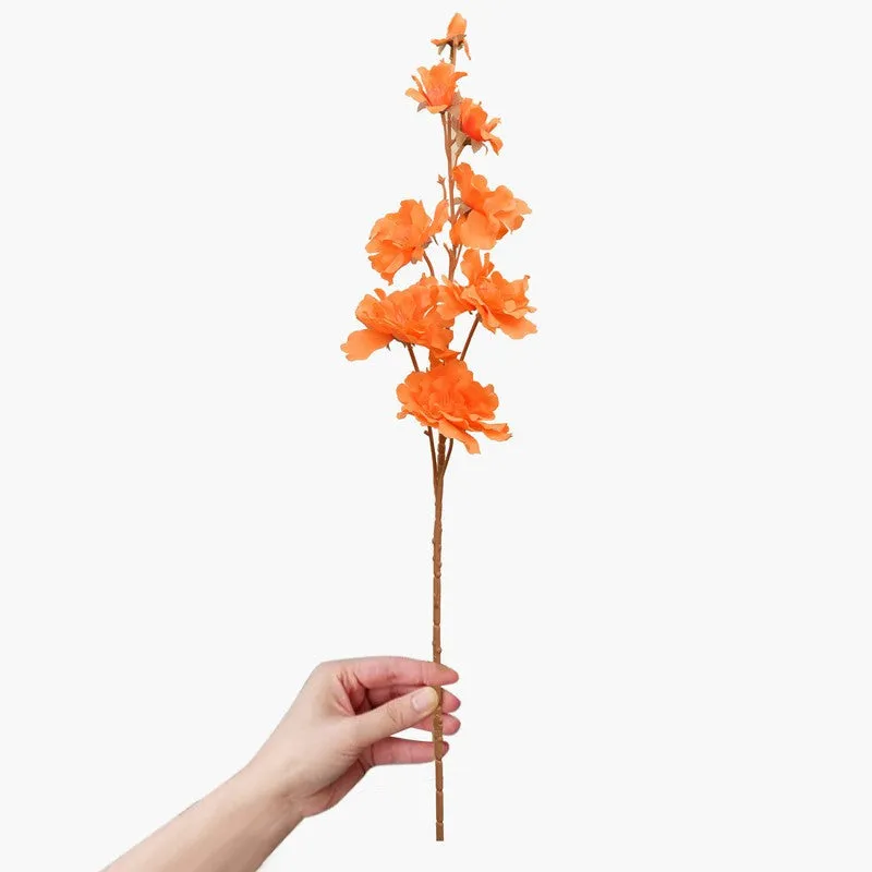 EverBloom Duo (Orange) Stylish Faux Floral - Set Of Two media 3