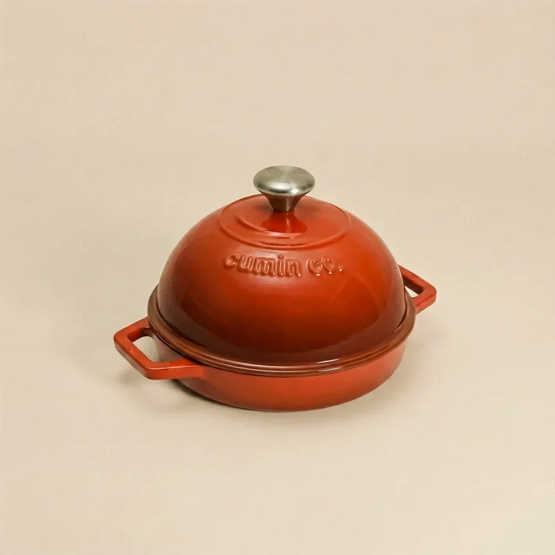 Cumin Co Enamel Cast Iron Bread Oven (Red) - 1000 mL media 3