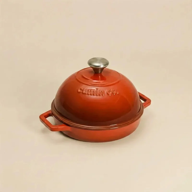Cumin Co Enamel Cast Iron Bread Oven (Red) - 1000 mL media 3