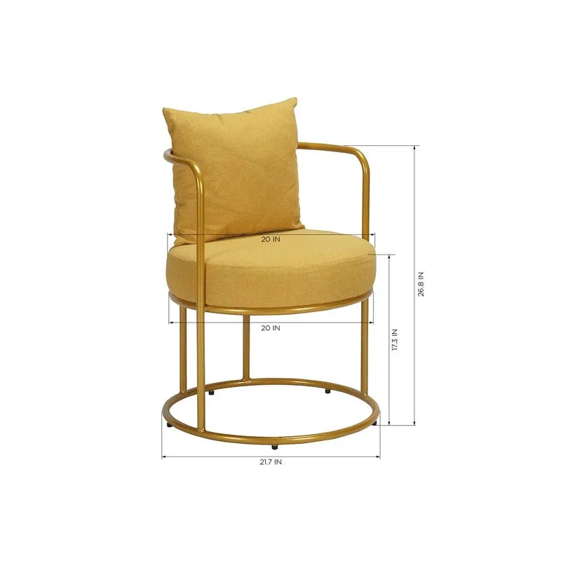 Estora Metal Accent Chair - Yellow media 9