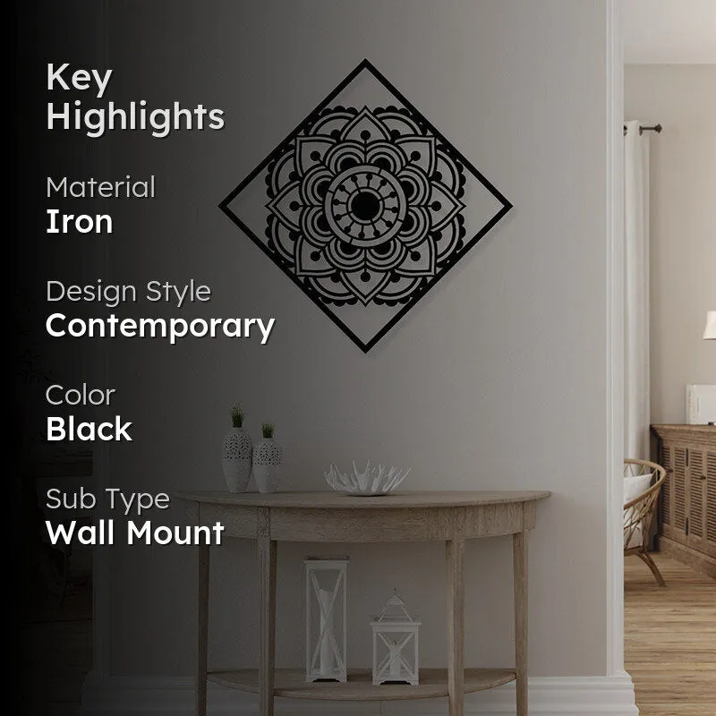 Lima Mandala Black Iron Wall Accent media 2