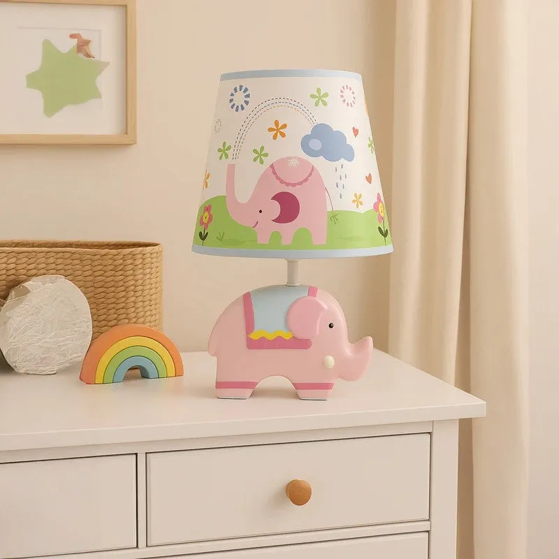 Happy Trunk Elephant Ceramic Table Lamp - Multicolor media 2