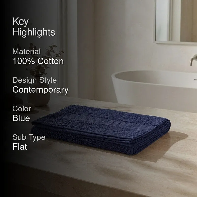 Monte Carlo Dry Nest Pure Cotton Bath Towel - Navy Blue media 2