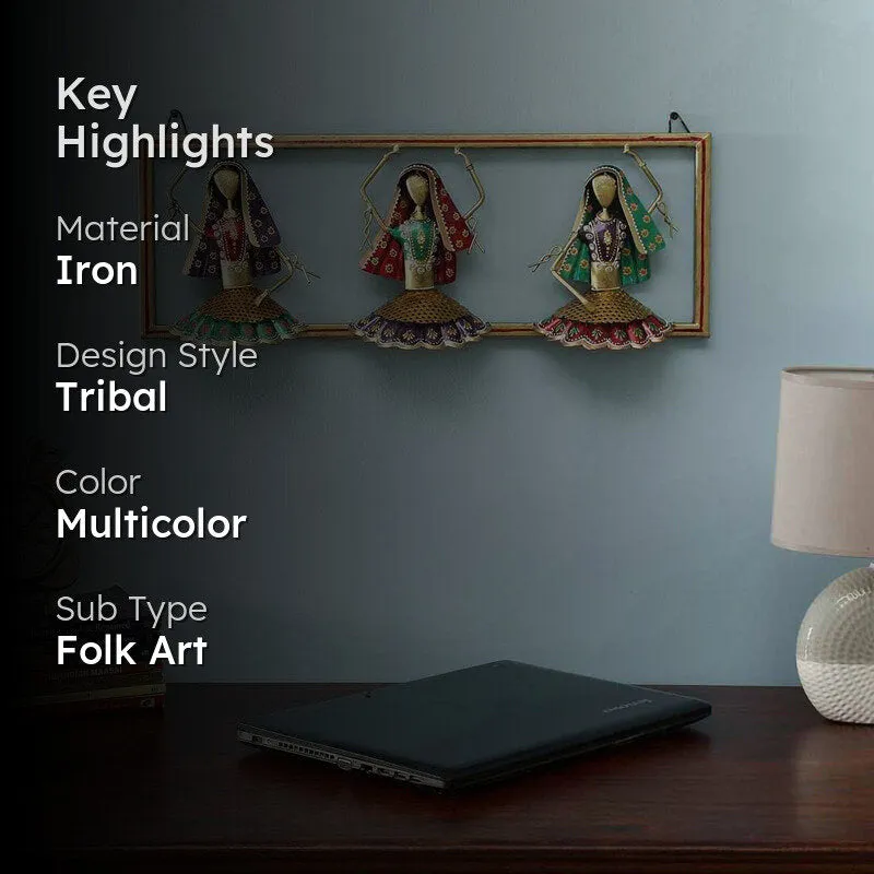 Ethnic Dancers I Iron Wall Accent media 2