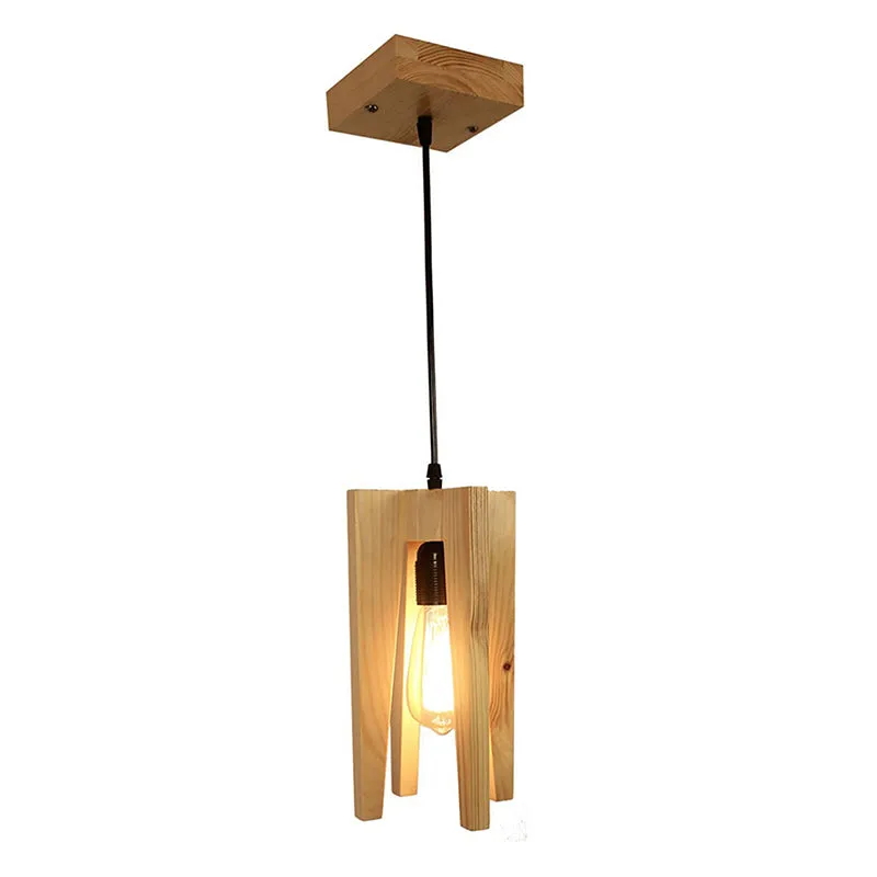 Lancel Single Wooden Ceiling Lamp media 8