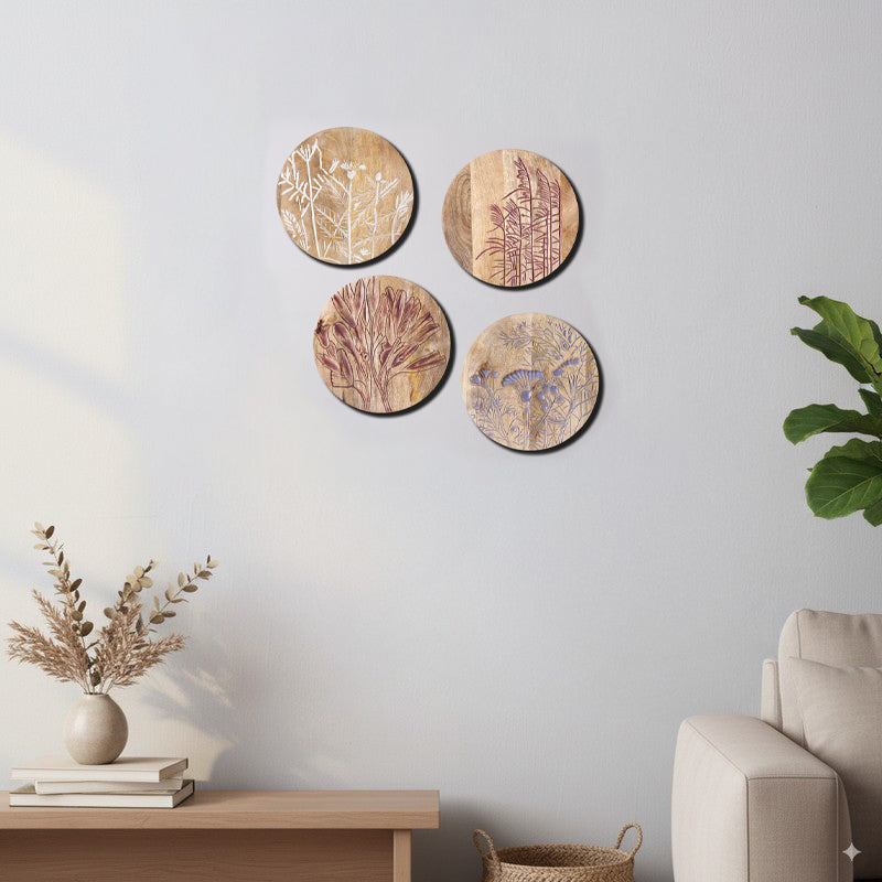 Woodland whispers Wall Plates - Set Of Four