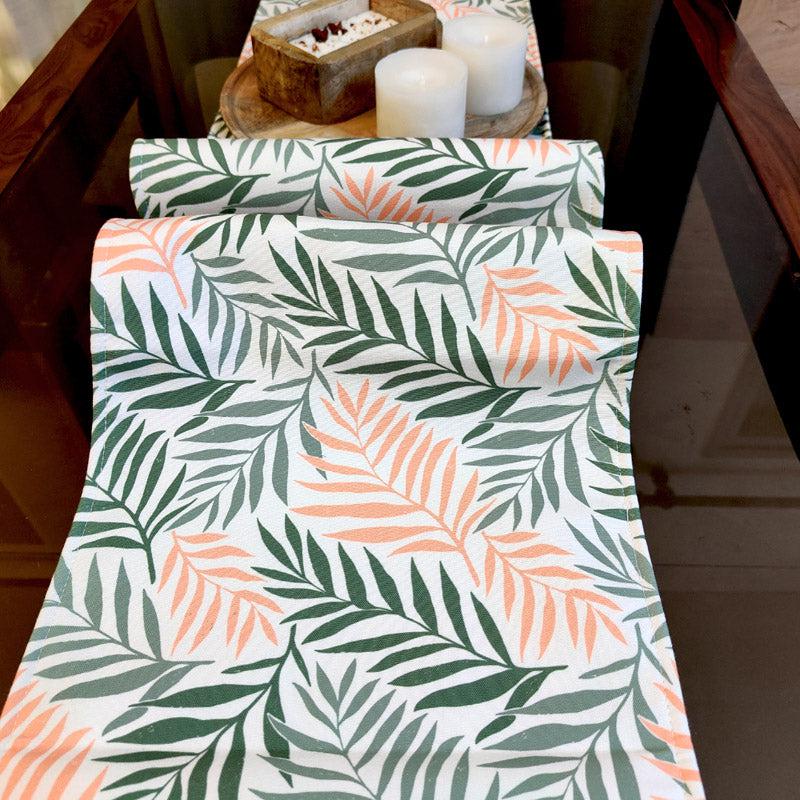 Tropania Floral Poly Canvas Table Runner media 5