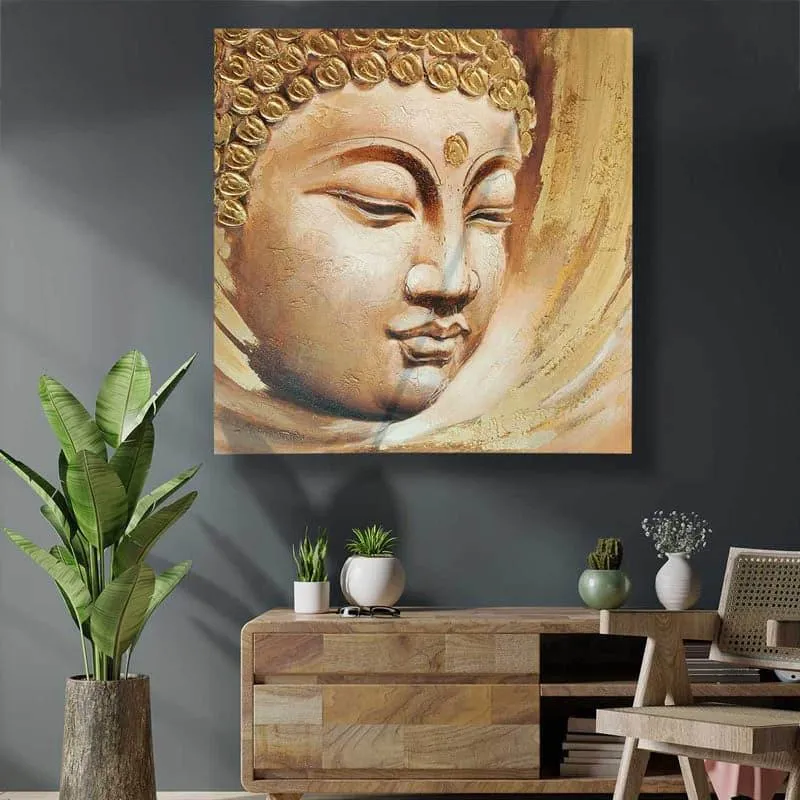 Tranquil Buddha Wall Painting media 3