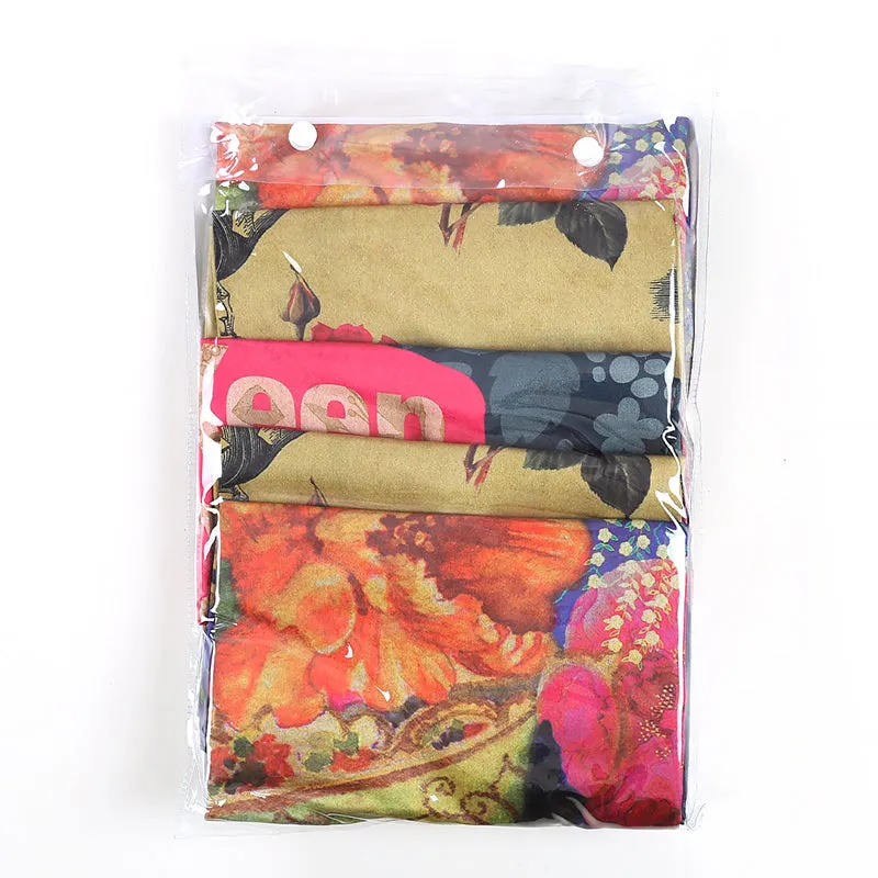 India Circus Botanical High Tea Printed Satin Cushion Cover - Set Of Five media 6