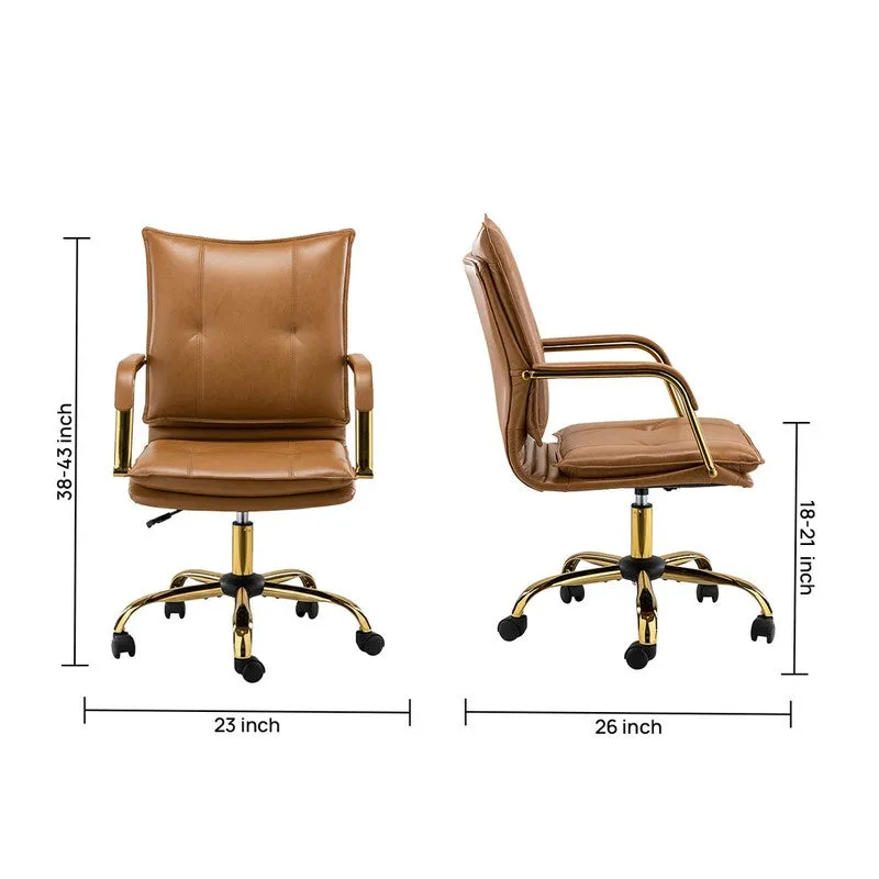 Synkra Metal Office Chair - Brown media 8