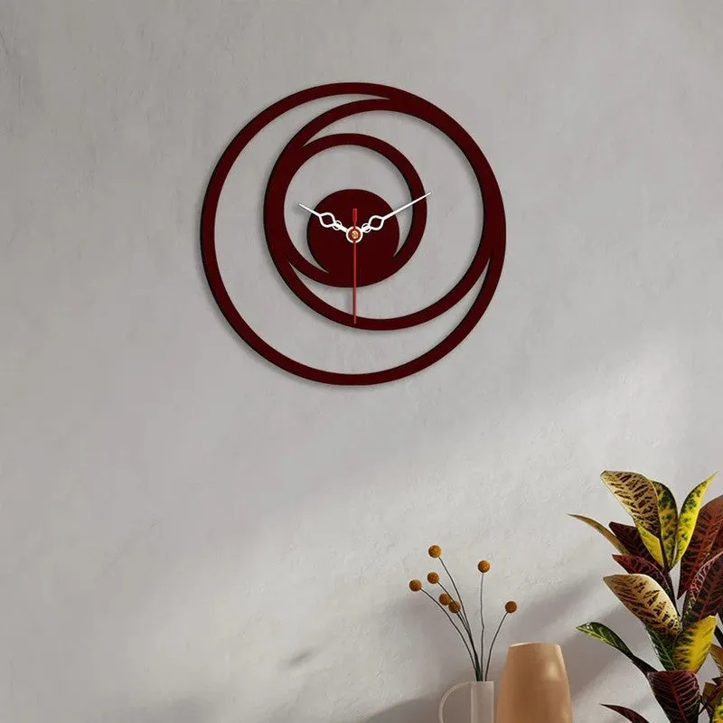 Orbit Ring Wooden Wall Clock media 3
