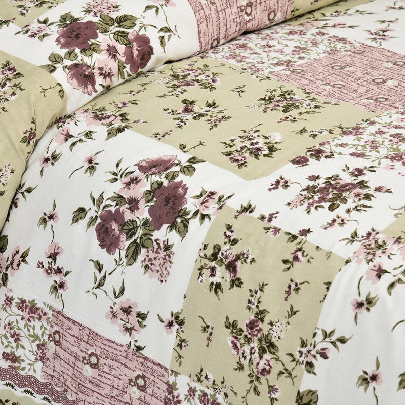 Buola Floral Cotton Bedsheet (Pink,Yellow) - 160 TC media 5